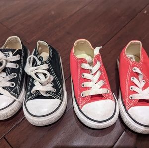 Converse All Star toddler size 6 lot two pairs